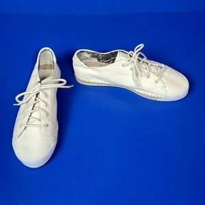 Tory Burch Lace Up Canvas Espadrilles Sneakers Shoes 9